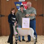 Reserve Champion Lamb - Tristan Talley; Buyer - Spring Carpet
