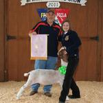 Reserve Champion Goat - Laura McCullar; Buyer - HQM Products