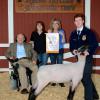 Reserve Champion Lamb - Aaron Cook; Buyer - Bracewell & Giuliani