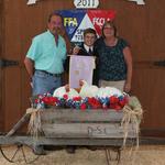 Reserve Champion Broilers - Dillon Anders; Buyer - Greg and Brenda Keys