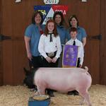 Grand Champion Swine - Allyson Hollenbeck; Buyer - Spring Stampede