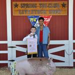 Reserve Champion Swine - Clayton Lockwood; Buyer - Spring Stampede