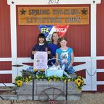 Reserve Champion Fryer Rabbits - Janique Evans; Buyer - Danny and Barbara Drake