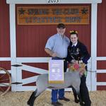 Reserve Champion Lamb - Dakota Vaughan; Buyer - Spring Carpet