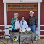 Reserve Champion Broilers - Makayla Lockwood; Buyer - Wayne and Delores Thompson