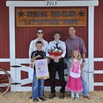 Reserve Champion Fryers Rabbits - Raymond Schroell; Buyer - Cary and Adam Herndon